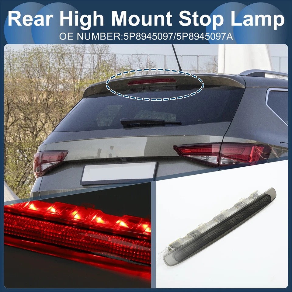 Tercera luz de freno LED para Seat Altea tipo XL 5P 2006-2015 carcasa negra Foto 3 de 4