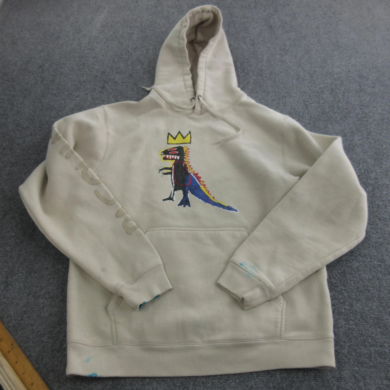Jean-Michel Basquiat Hoodie Sweatshirt Mens Large Fleece Graphic Shoe Palace