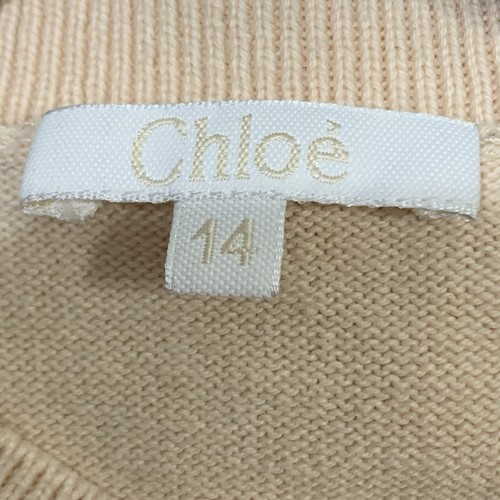 Chloe girls youth pink jacquard knit designer dress size 14 youth - Picture 13 of 17