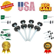 4 Pack 8MM Baby Gate Threaded Spindle Rod, Replacement Hardware Parts Kit for...