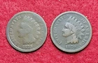 1879 IHP Indian Head 1c One Cent Good Pair of 2