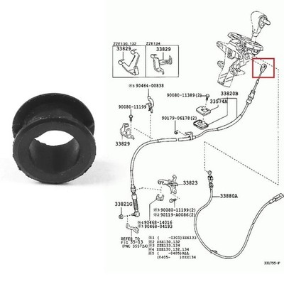 For 2003-2008 Toyota Corolla Automatic Transmision Shift Shifter Cable Bushing