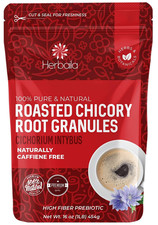 Chicory Root Roasted Granules, 1 Pound, Chicory Coffee Inulin, Prebiotic Dietar