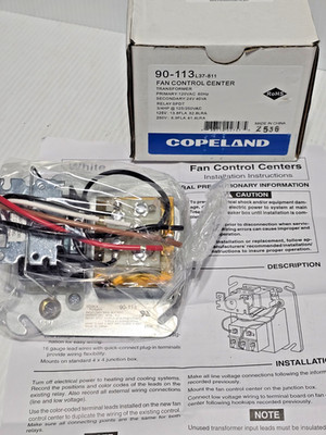 White Rodgers 90-113 Fan Control Center, SPDT (120V Primary 60Hz, 24V Secondary)