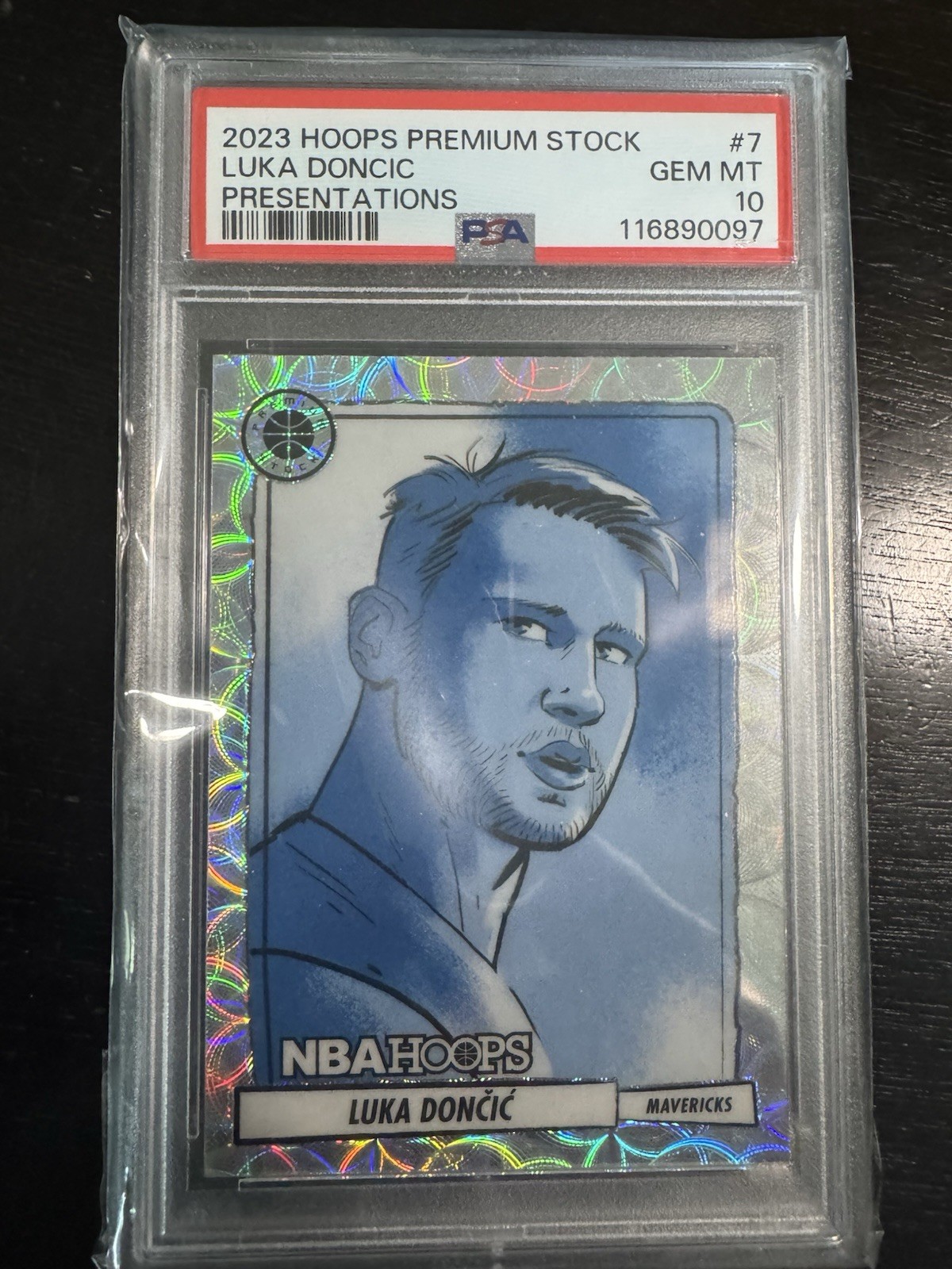 2023 Hoops Premium Stock Presentations Luka Doncic PSA 10