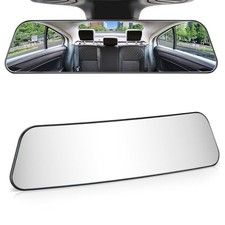 JOYTUTUS Rearview Mirror, 12 Inch Panoramic Interior Clip-on Wide Clear 1 PCS