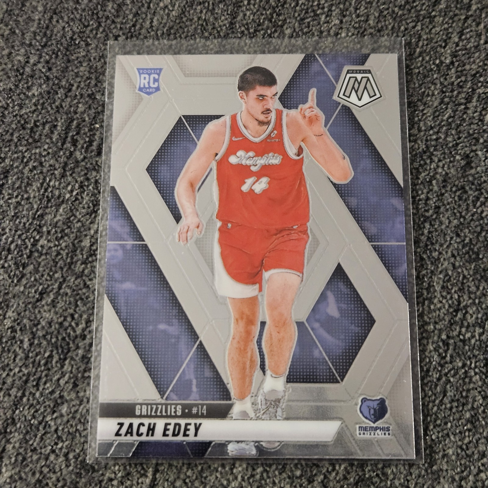 2024-25 Panini Mosaic #248 Zach Edey Memphis Grizzlies Rookie RC