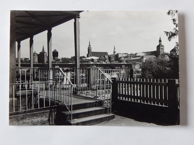 Bautzen view to the old town with Peace Bridge Bautzner photo service AK185