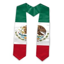 Graduation Stole Class of 2026 Country Flag Graduation Sash Unisex Adult Mexico