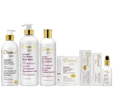 Diamond Glow Lotion16oz +Wash27oz +Glycerin16oz +Soap7oz+Cream1.7oz+Gel1oz