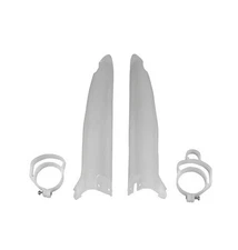 UFO Fork Guards Covers Protectors White Kawasaki KX125 KX250 KX500 1996-2003