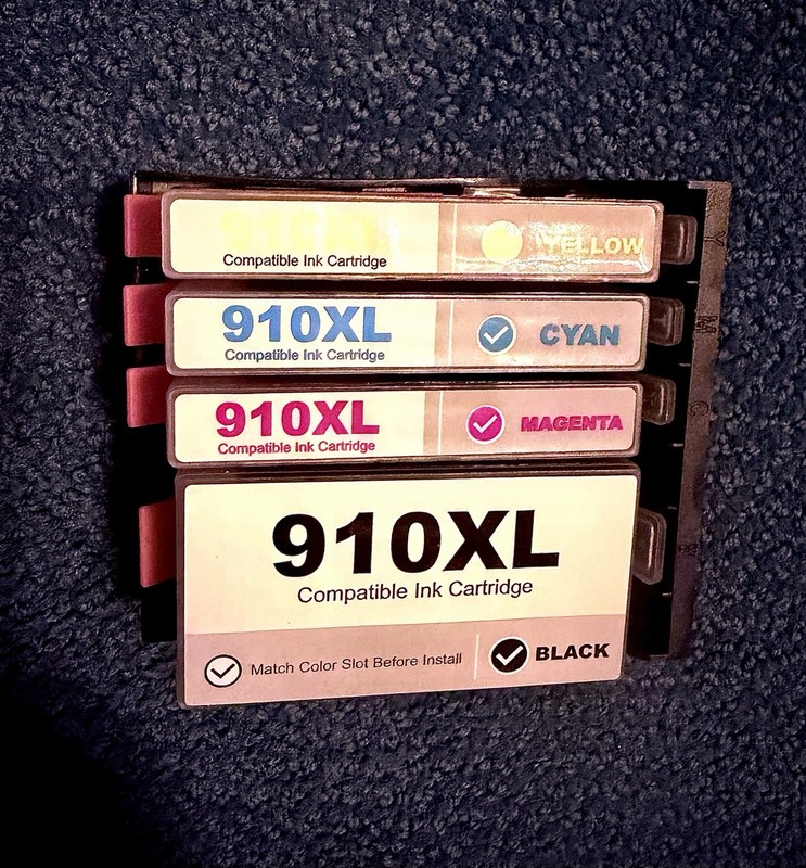 Brand new!  910XL Ink Cartridge Set BK/C/M/Y for HP 8015e 8025 8030