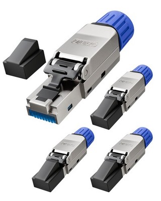 VCELINK RJ45 Stecker Werkzeuglos, Netzwerkstecker Cat7 Cat6A Werkzeuglos, Lan