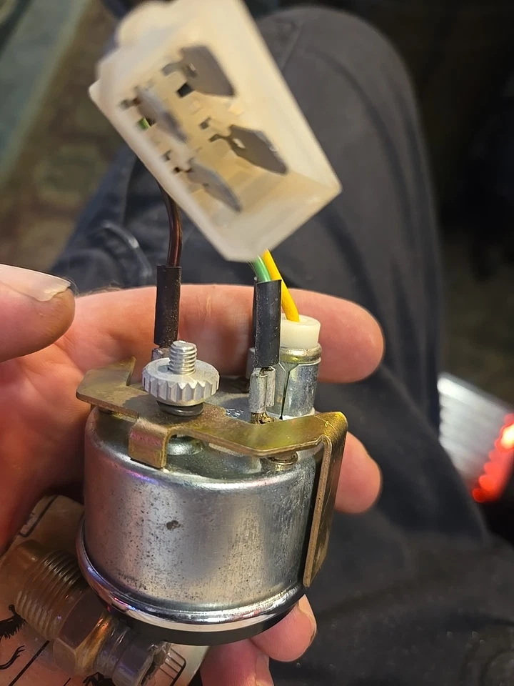 FERRARI 308 PIEZAS GTS CONSOLA CENTRAL INSTRUMENTOS MEDIDOR DE TEMPERATURA ACEITE Veglia Borletti Foto 4 de 4