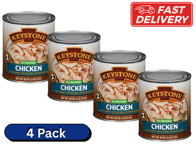 ( 4Cans ) Keystone All Natural Chicken Canned -28 oz ,Free Shipping