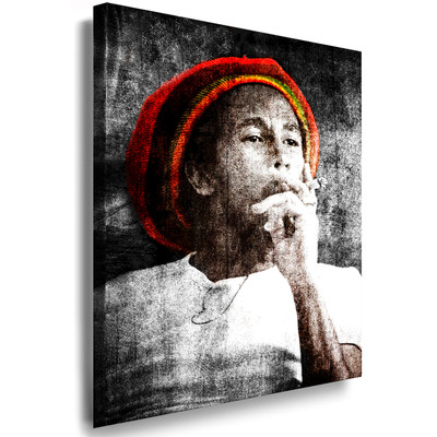 Bild Bilder xxl Wandbild Bob Marley Kunstdruck auf Keilrahmen Legend Poster XXL