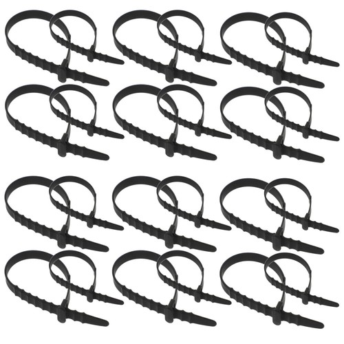 40 Pcs Silikonkrawatte Kabelbinder Wiederverwendbare Krawattenverschlüsse