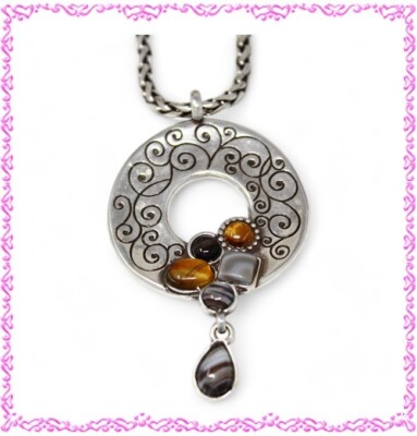 Brighton Eye of the Tiger Retired Pendant Necklace