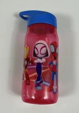 Marvel Spidey Sip Water Bottle w/Carry Loop 16 oz Sippy Cup zak Designs