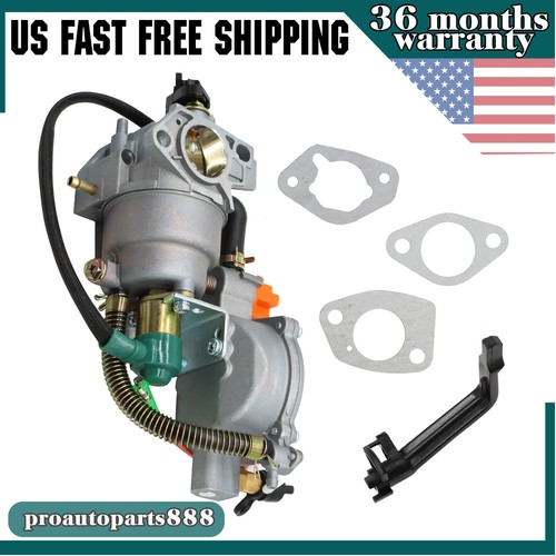 For Honda GX390 188F 5.5KW Auto Choke Dual Fuel Carburetor LPG