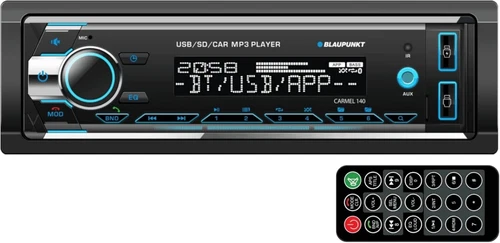 BLAUPUNKT Multimedia Car Stereo 1-DIN LCD Bluetooth Streaming MP3/2USB/Aux AM/FM