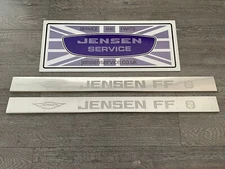 JENSEN FF  - STAINLESS TREAD PLATE  FINISHER SET LH & RH - # 75230/1