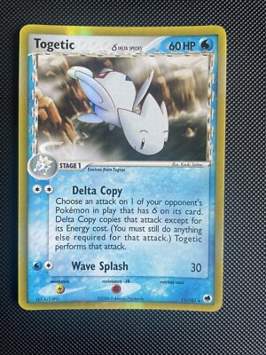 togetic pokemon card price Pokémon TCG Togetic (Delta Species) EX Dragon Frontiers 11/101 Holo Holo  Rare LP