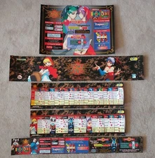 Capcom Vampire Savior Instruction Art set for Taito Vewlix CPS2 Jamma