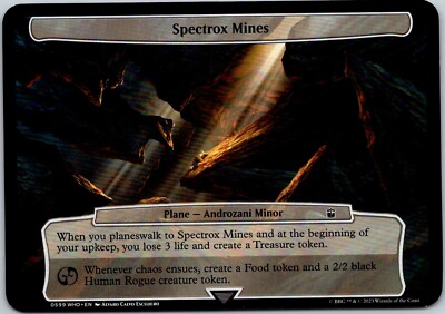 Magic The Gathering Spectrox Mines Doctor Who Commander Planechase Planes MTG