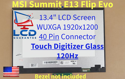 MSI Summit E13 Flip A12MT-026US 13.4'' WUXGA Touch Digitizer LCD Laptop Screen