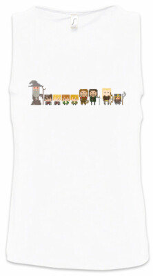 Pixel Fellowship Herren Tank Top Lord of Fun Frodo Sam Gamer 8 16 Bit the Rings