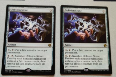 x2 Oblivion Stone Iconic Masters NM Rare MAGIC CARD (223/249)