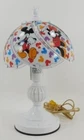 Vintage Disney Mickey Minnie Mouse Glass Panel/metal Tiffany Type Table Lamp