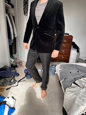 Black Men’s Velvet Jacket