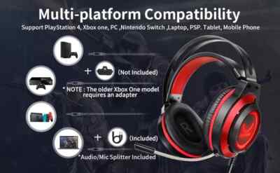 Commander CM7000 Rot Wireless Gaming Headset 7.1 Surround Sound Sensory Bass