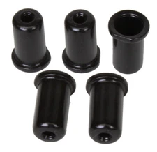 Origin-8 Alloy braze-on Insert Cable Stop Or8 Aly Mech Disc Bk Bgof10