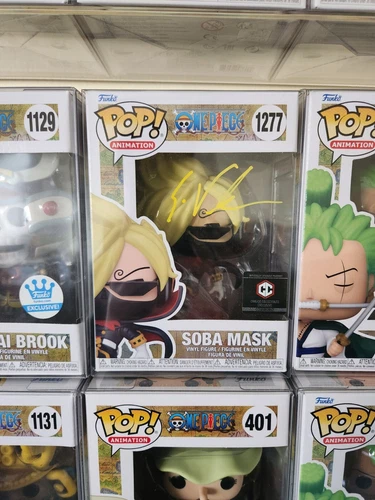 eric vale signed autographed funko pop sanji soba mask one piece 1277 Funkpop