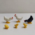 Playmobil Chicken Chicks Farm Barnyard Vintage Collectible Toy Figure 6pc Lot