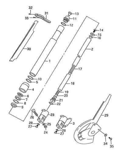 Amortisseurs Suzuki pour motocyclette Suzuki