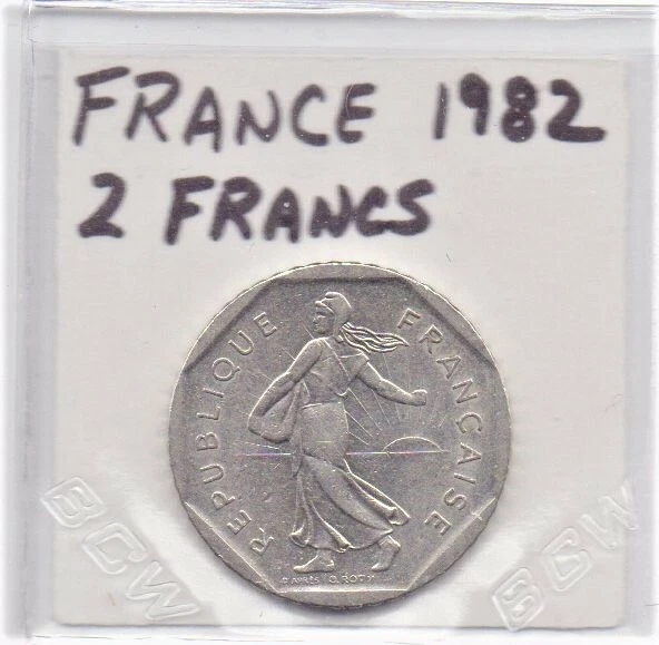 Moneda de 2 francos Francia 1982 como en la foto Foto 3 de 4