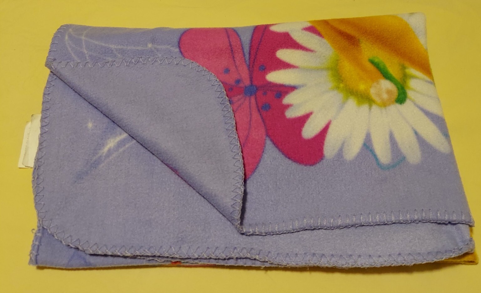 Disney Fairies Tinkerbell Fleece Throw Blanket 38x48" Lavender Small Lightweight eBay