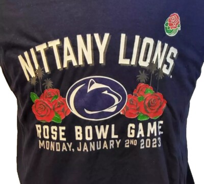 Nittany Lions Rose Bowl Fanatics T Shirt Women's V Neck Graphic Print 2023