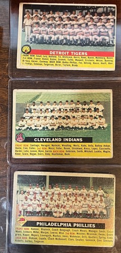 1956 Topps lot of 20- Berra Ashburn Minoso Bauer 11 teams Braves Giants Red Sox+ - Picture 17 of 24