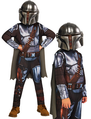 Rubies The Mandalorian Kinder Faschingskostüm Set Schwarz Polyester + Maske