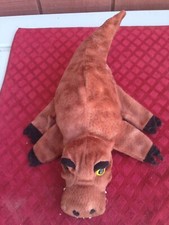 Reddish Brown Plush Crocodile or Alligator Hand Puppet for Imaginery Playtime