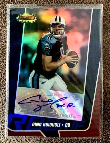 Gino Guidugli 2005 Bowman's Best Rookie Blue /299 Rookie Auto RC | eBay