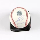 Ozzie Albies Signed Baseball 2021 World Series Atlanta Braves (Inscribed) Becket