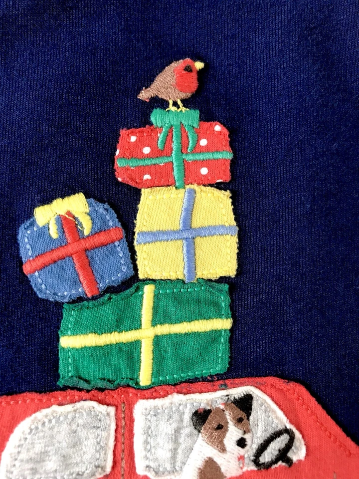 Top con apliques para coche y perro Mini Boden 0-3 meses precio minorista $25 $18,75 nuevo con etiquetas Foto 4 de 4