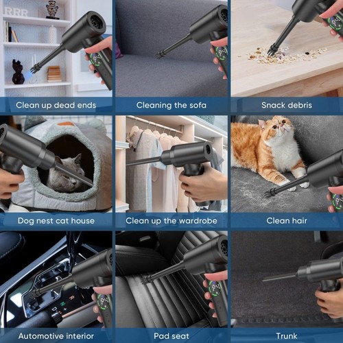 Elektrische Staubgebläse Druckluftspray PC 100000RPM Reinigung Air Duster7500mAh - Afbeelding 11 van 18
