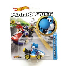 Hot Wheels Mario Kart Light Blue Yoshi Standard Kart 2020 New Free Shipping